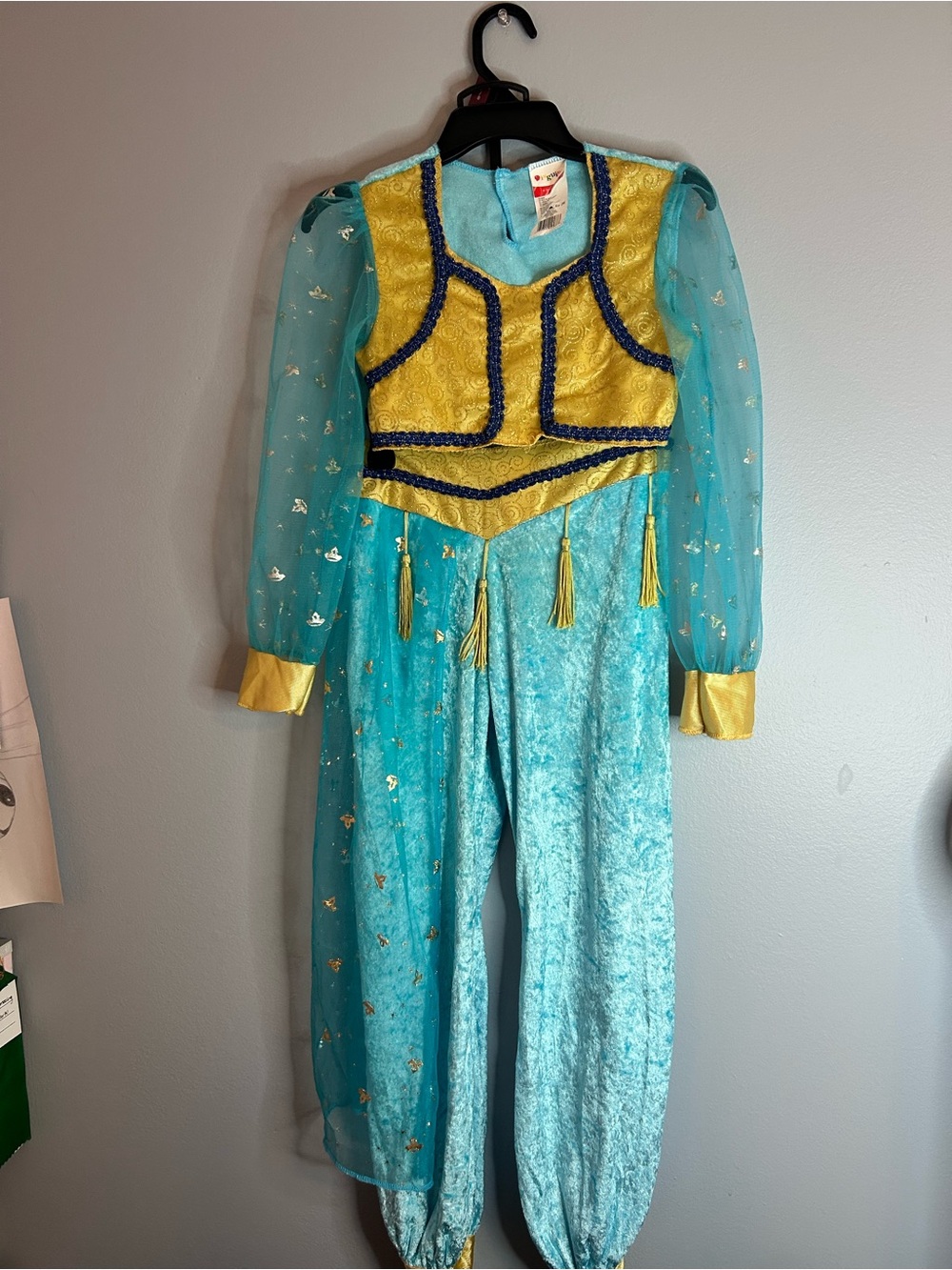 Disguise Aqua and Gold Genie Princess Costume